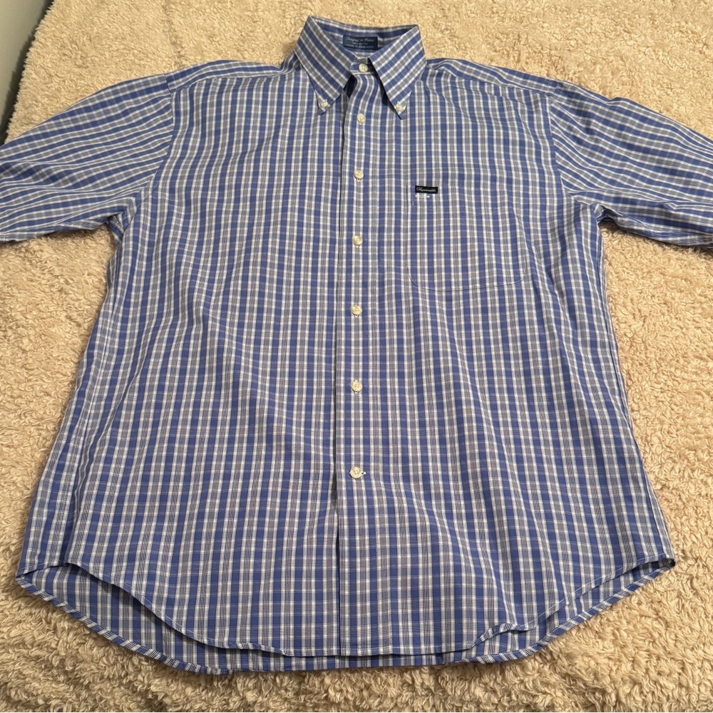 Faconnable Men’s Button Down Short Sleeve Shirt